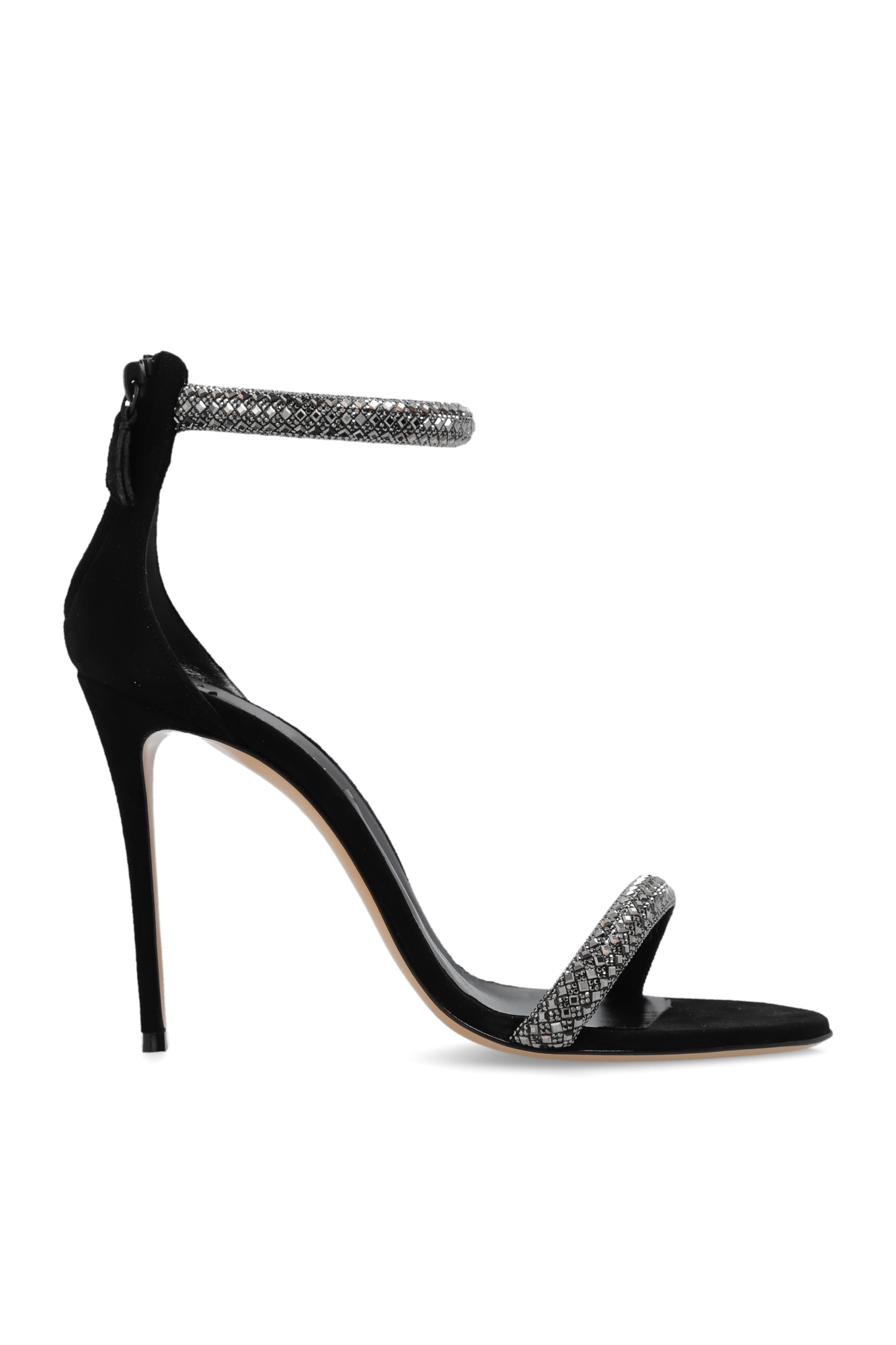 Casadei best sale black sandals